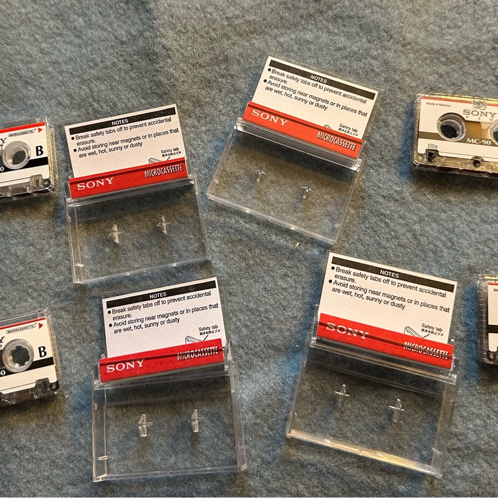 Sony Microcassette Collection Recordable Cassette Tapes - Picture 3 of 7